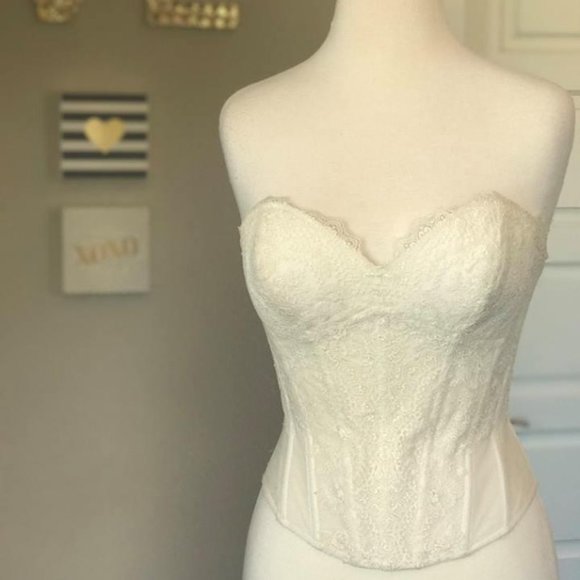 BHLDN Watters Carina Corset Top Wedding Size 2 - Picture 14 of 16